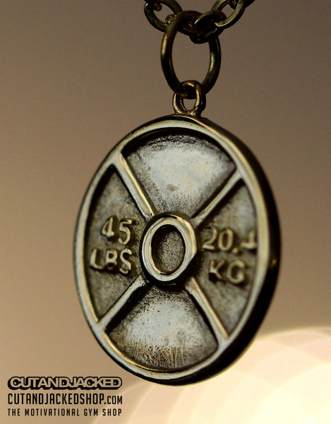 Weight plate necklace best sale