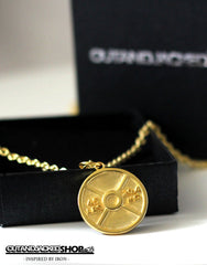 Weight Plate Necklace - 18k Gold Plated - CutAndJacked Shop