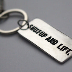 Shutup And Lift - Key Ring - CutAndJacked Shop