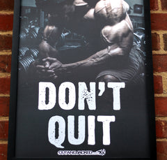 Don't Quit - A2 Poster - CutAndJacked Shop