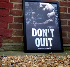 Don't Quit - A2 Poster - CutAndJacked Shop