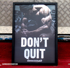 Don't Quit - A2 Poster - CutAndJacked Shop