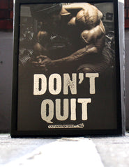 Don't Quit - A2 Poster - CutAndJacked Shop