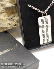 A lion does not lose sleep over the opinion of sheep - Necklace -Stainless Steel - CutAndJacked Shop
