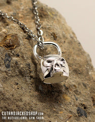 Skull Kettlebell - Necklace - CutAndJacked Shop