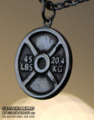 Weight Plate - Necklace - Stainless Steel - CutAndJacked Shop