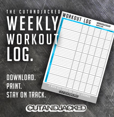 The CutAndJacked 7 day Workout Log - Printable Download - CutAndJacked Shop