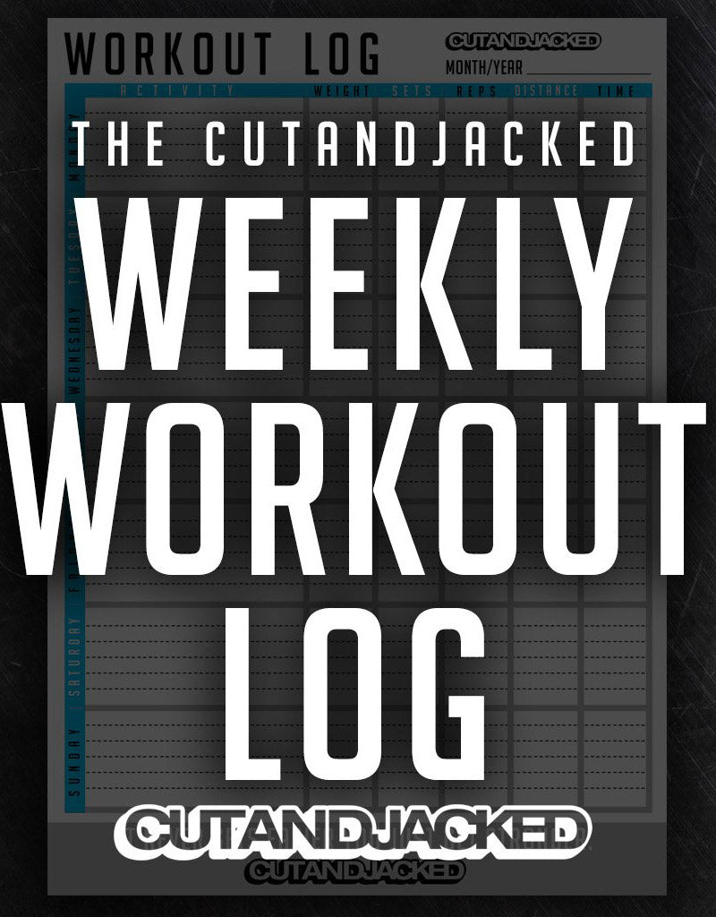The CutAndJacked 7 day Workout Log - Printable Download - CutAndJacked Shop