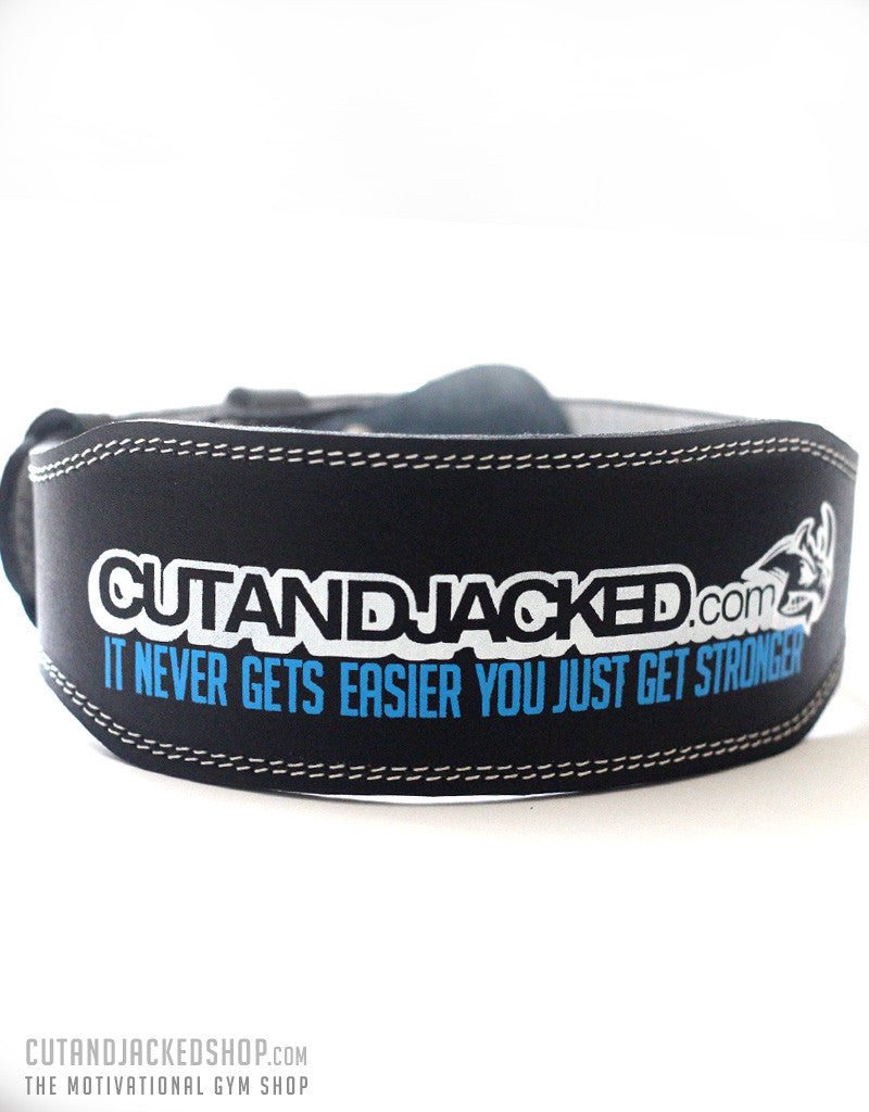 CutAndJacked Weightlifting Belt - It never gets easier you just get stronger - CutAndJacked Shop
