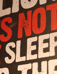 A2 Poster - "A Lion Does Not Lose Sleep Over The Opinion Of Sheep" - CutAndJacked Shop