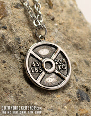 Weight Plate - Necklace - Stainless Steel - CutAndJacked Shop