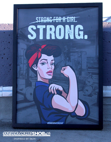 Strong For A Girl - A2 Poster
