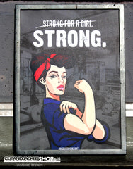 Strong For A Girl - A2 Poster - CutAndJacked Shop